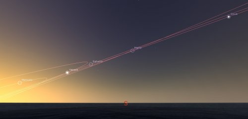 Allineamento di pianeti: spettacolo all'alba fino a febbraio