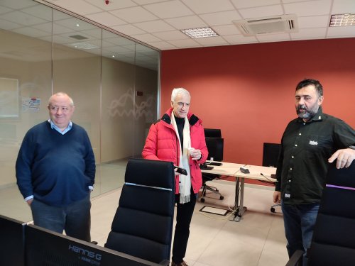 Il presidente INAF Marco Tavani visita il Sardinia Radio Telescope